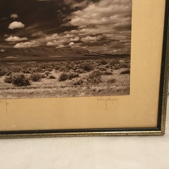 Vintage signed Robley Johnson photograph "Desert Sky" framed - Picture 4 of 14
